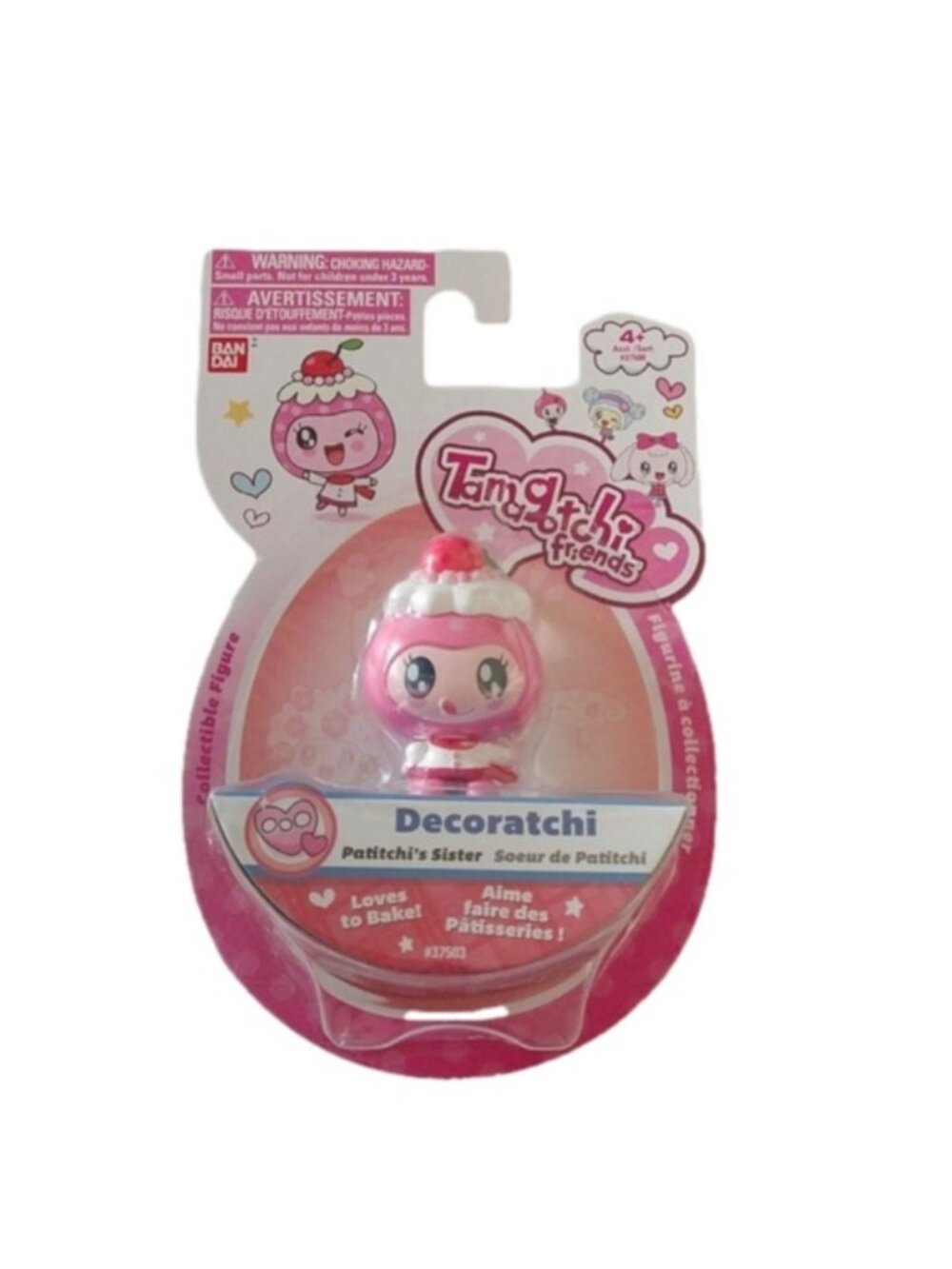 Tamagotchi Friends DECORATCHI Patitchi's Sister Figurine